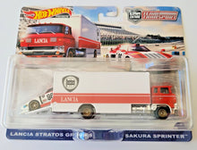 Load image into Gallery viewer, Hot Wheels Lancia Stratos Group 5 Sakura Sprinter White #42 2022 Team Transport
