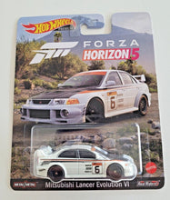 Load image into Gallery viewer, Hot Wheels Mitsubishi Lancer Evolution VI White 2022 Forza Horizon 5
