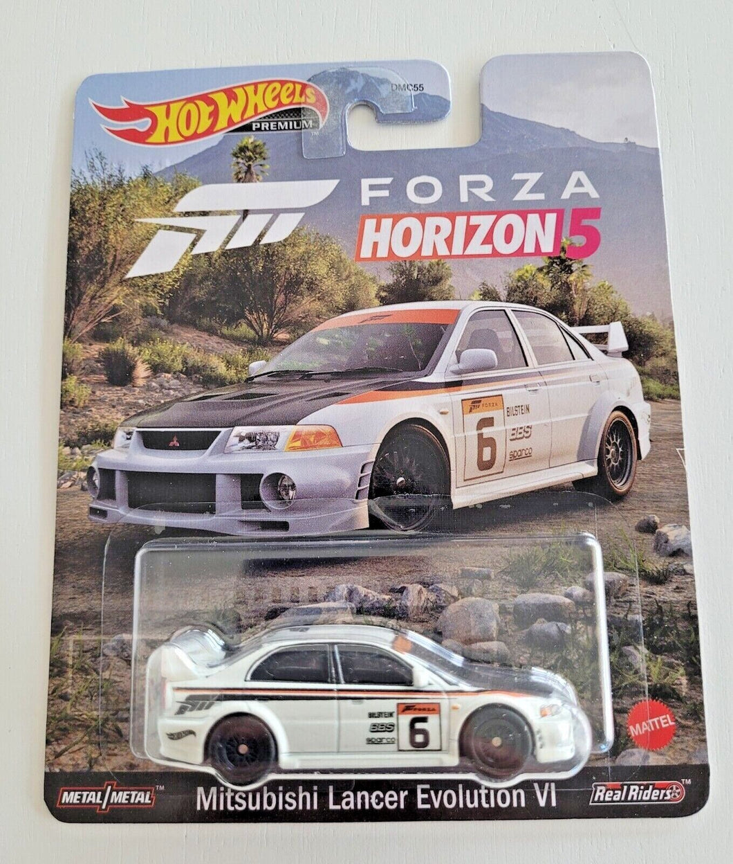 Hot Wheels Mitsubishi Lancer Evolution VI White 2022 Forza Horizon 5