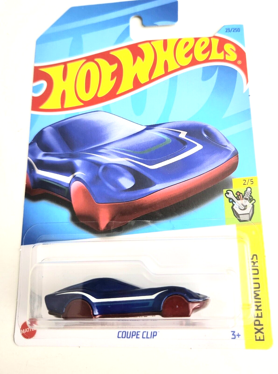 Hot Wheels Coupe Clip (keyring) Blue #23 - 2023 Experimotors