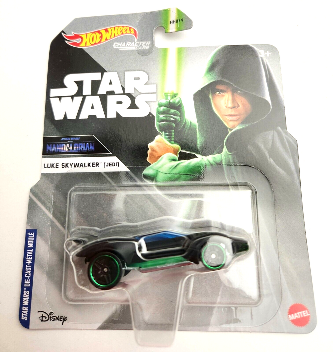 Hot Wheels Luke Skywalker ( Jedi) -4B12 Black  - 2023 Star Wars Character Cars