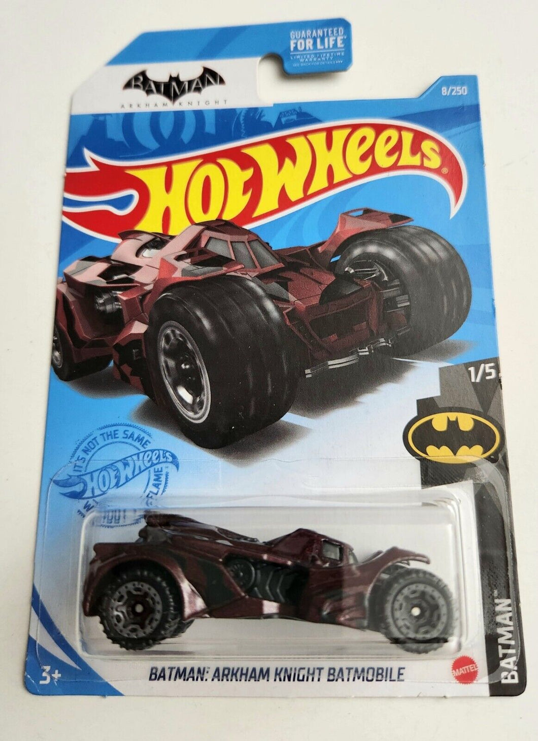 Hot Wheels Batman Arkham Knight Batmobile Dark Red #8 - 2021 Batman