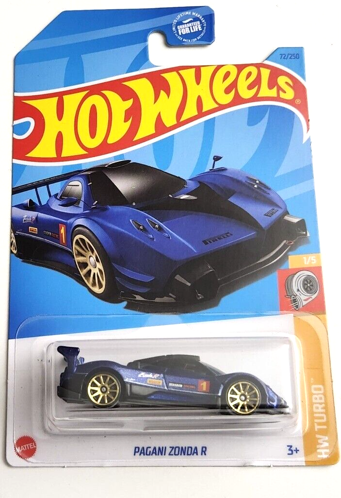 Hot Wheels Pagani Zonda R Blue #72 - 2023 HW Turbo