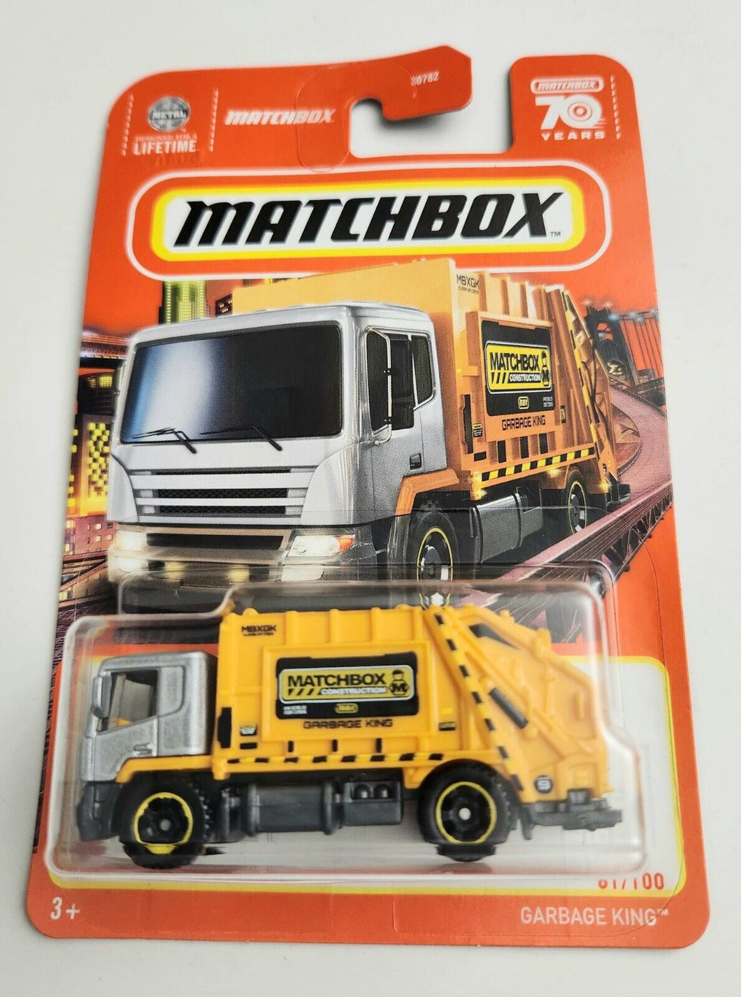 Matchbox Garbage King Yellow #61 - 2023 Basic