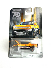 Load image into Gallery viewer, Matchbox 2022 Hummer EV Orange #3 - 2023 70 years Special edition

