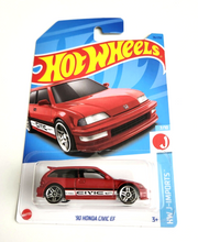 Load image into Gallery viewer, Hot Wheels &#39;90 Honda Civic EF Red #96 - 2023 HW J-Imports
