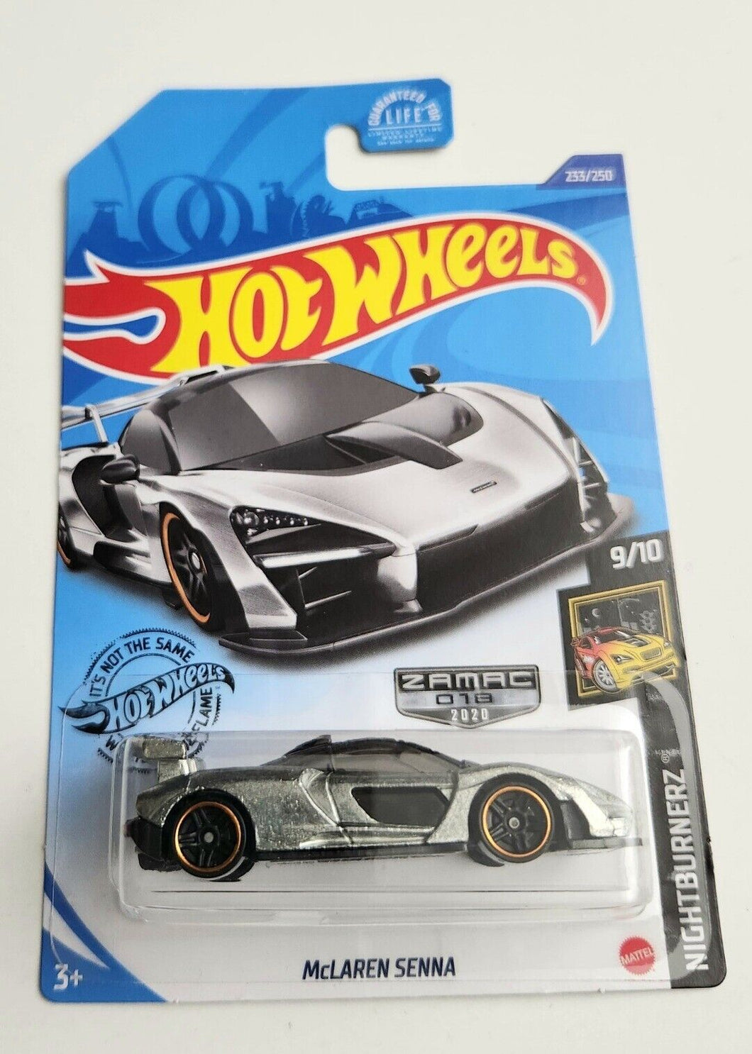 Hot Wheels McLaren Senna ZAMAC #233 - 2020 Nightburnerz