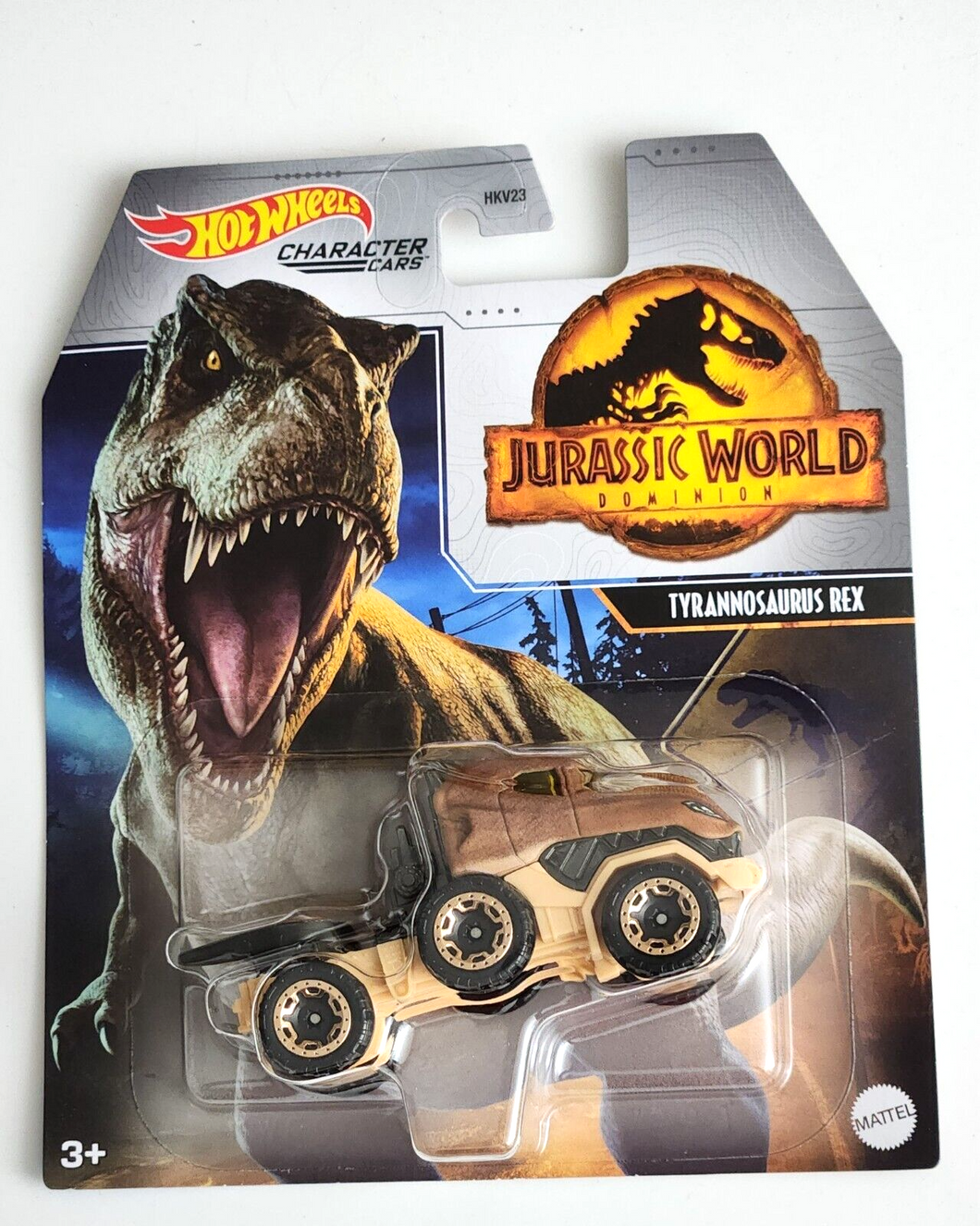 Hot Wheels Tyrannosaurus Rex Brown  - 2022 Jurassic World Character Cars