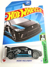 Load image into Gallery viewer, Hot Wheels Jaguar I-Pace eTrophy Black #158 - 2023 HW Green Speed
