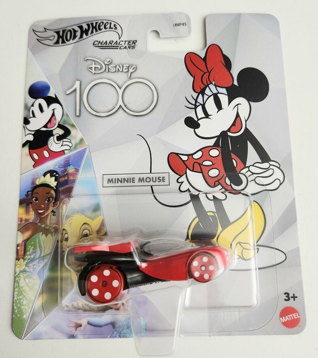 Hot Wheels Minnie Mouse Red Black - 2023 Disney 100 Years Character Cars
