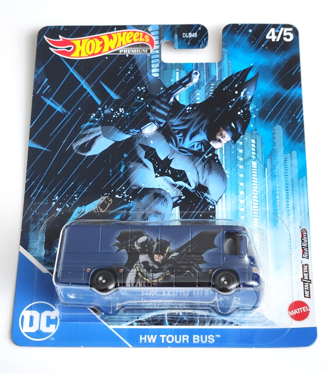 Hot Wheels HW Tour Bus Blue #4 - 2021 Pop Culture: DC Comics - Batman