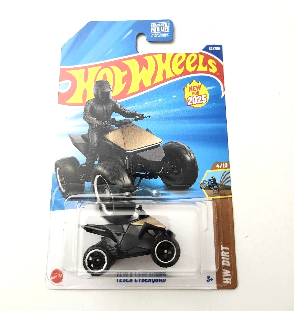 Hot Wheels Tesla Cyberquad Brown #82 82/250 - 2025 HW Dirt