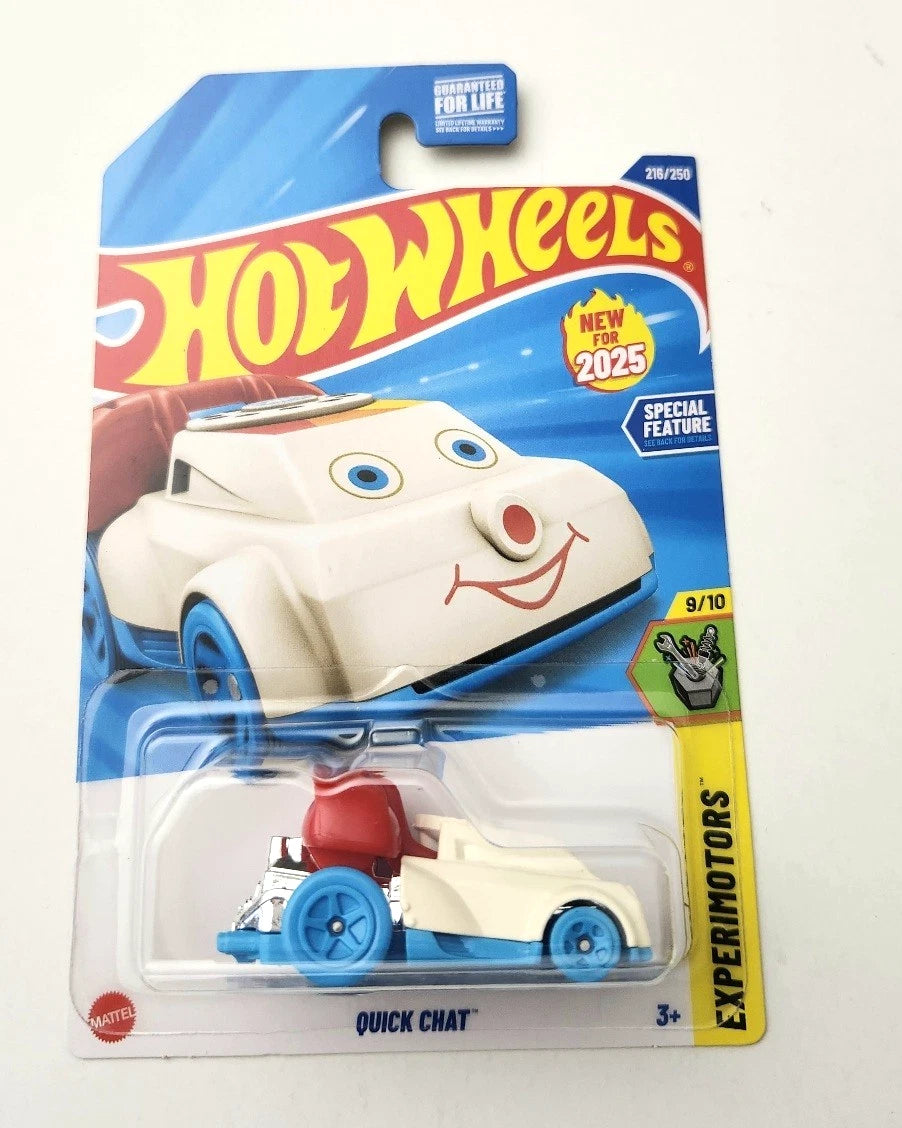 Hot Wheels Quick Chat White #216 216/2502 - Experimotors