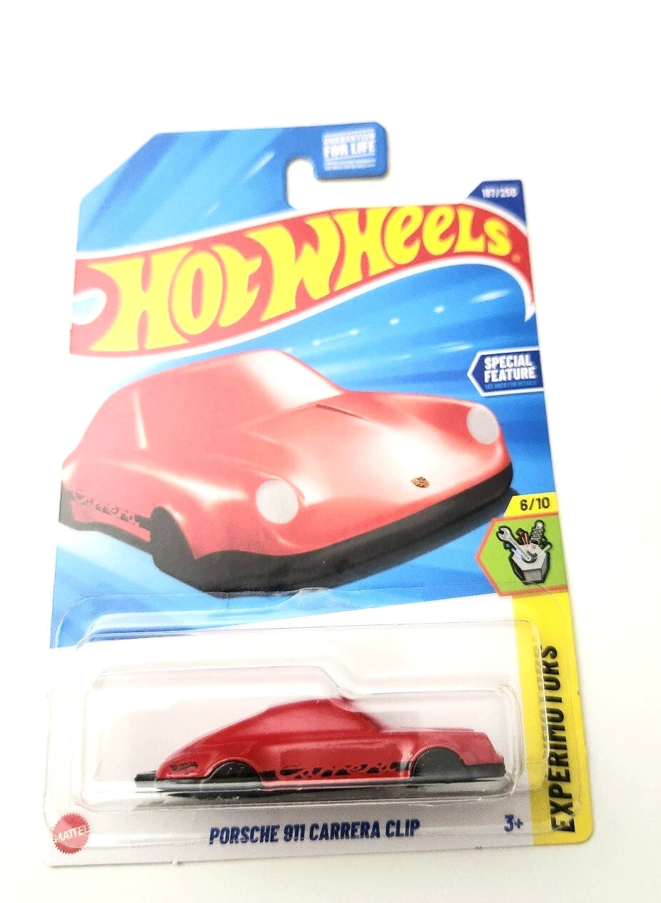 Hot Wheels Porsche 911 Carrera Clip Red #187 187/250 - 2025 Experimotors