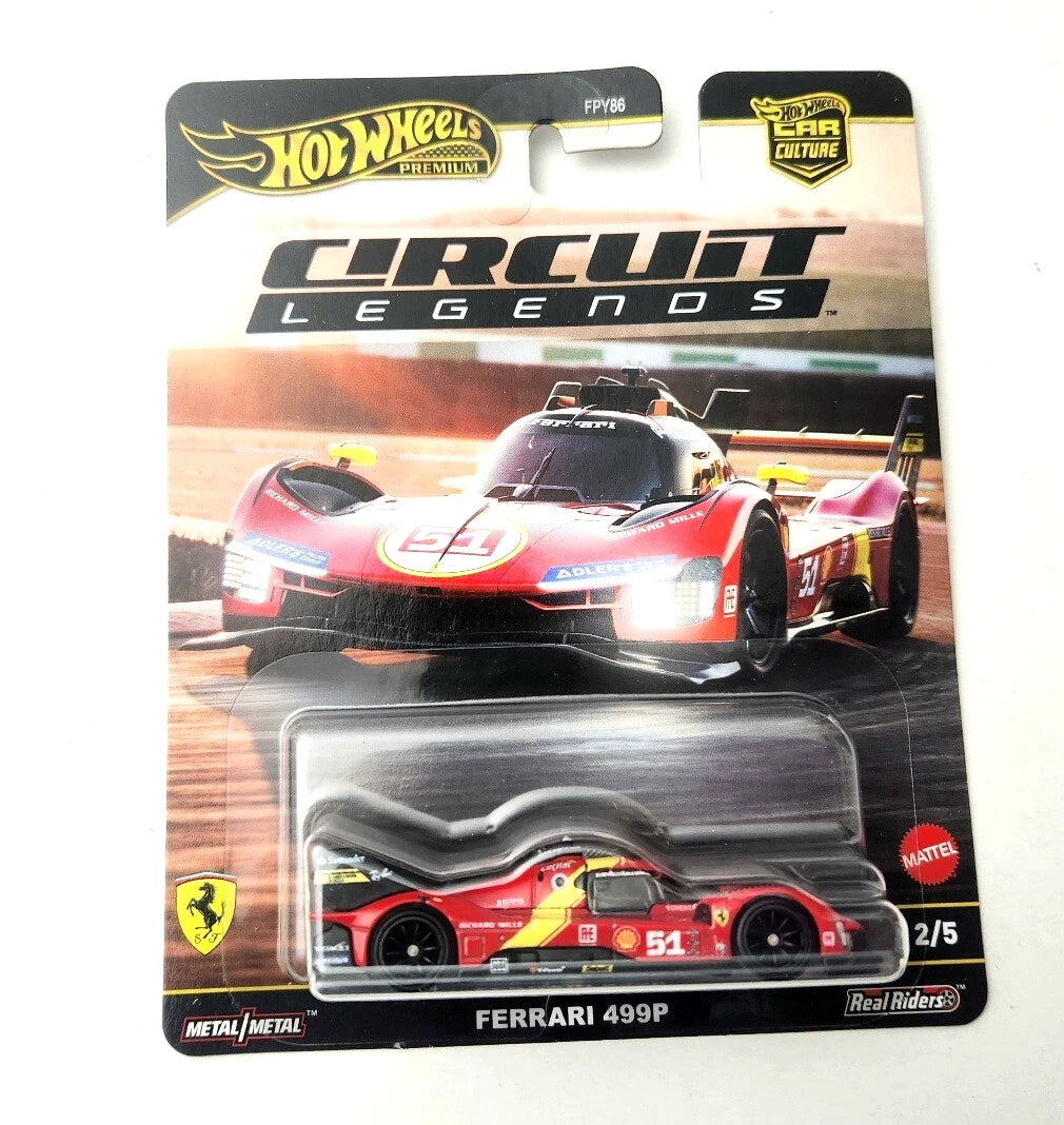 Hot Wheels Ferrari 499P Red JBK49 2/5 - 2025 Car Culture: Circuit Legends