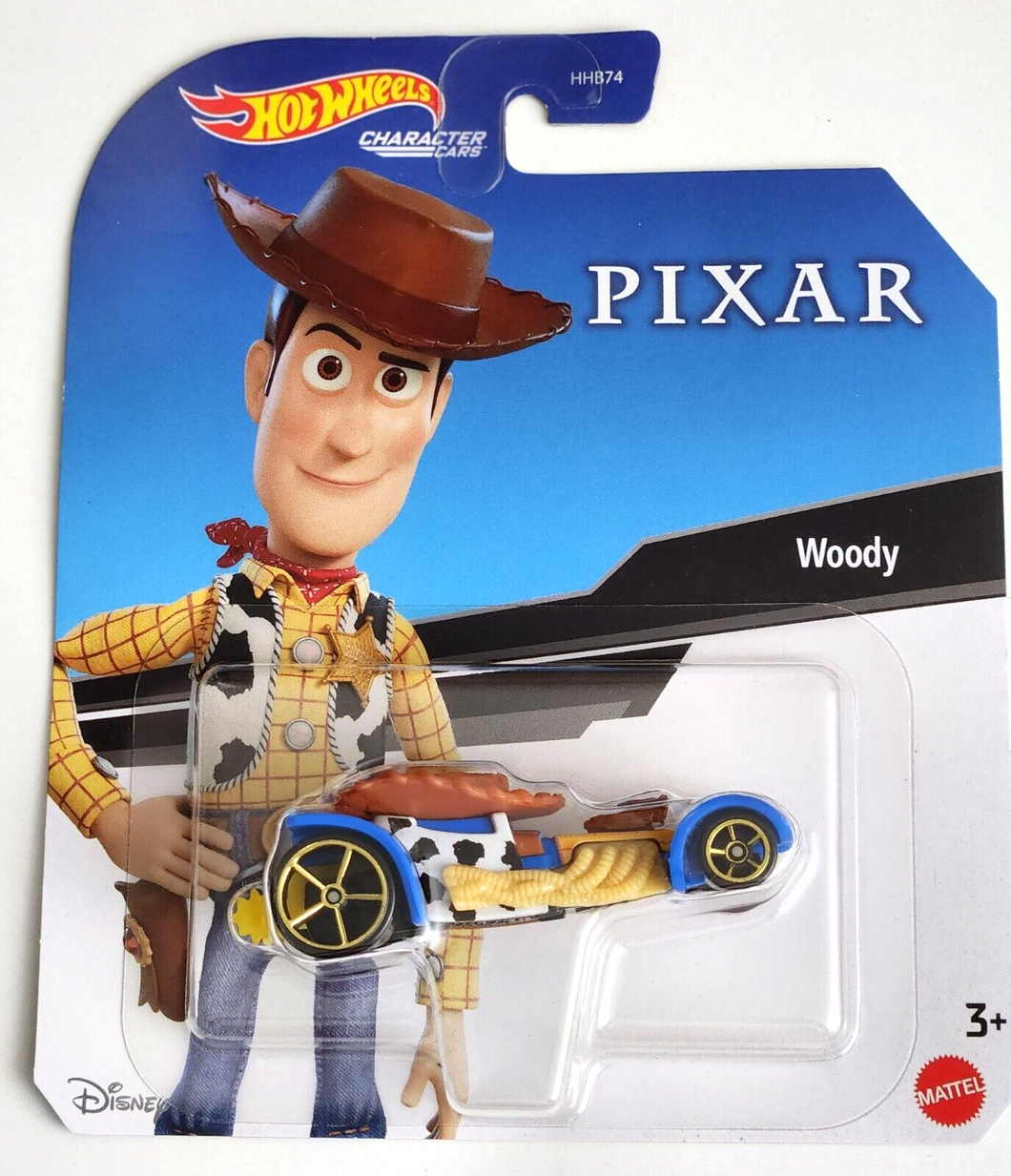 Hot Wheels Woody-4B11 Blue  - 2022 Disney Character Cars: Pixar