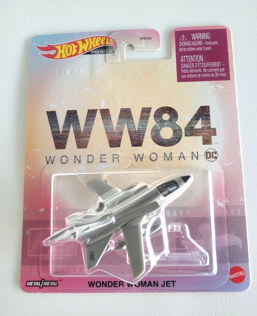 Hot Wheels Wonder Woman Jet Gray  2022 Replica Entertainment: WW84 Wonder Woman