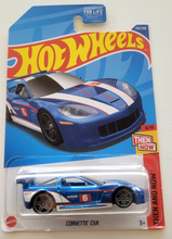 Load image into Gallery viewer, Hot Wheels Corvette C6R Blue #233 - 2022 Then and Now
