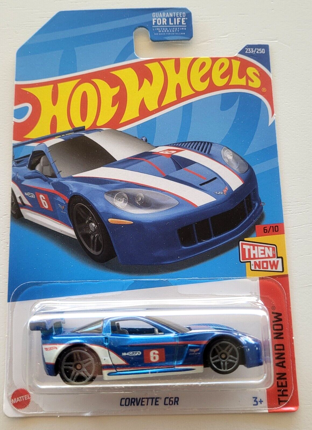 Hot Wheels Corvette C6R Blue #233 - 2022 Then and Now