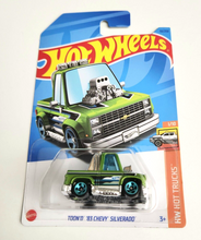 Load image into Gallery viewer, Hot Wheels Toon&#39;d &#39;83 Chevy Silverado Green #93 - 2023 HW Hot Trucks
