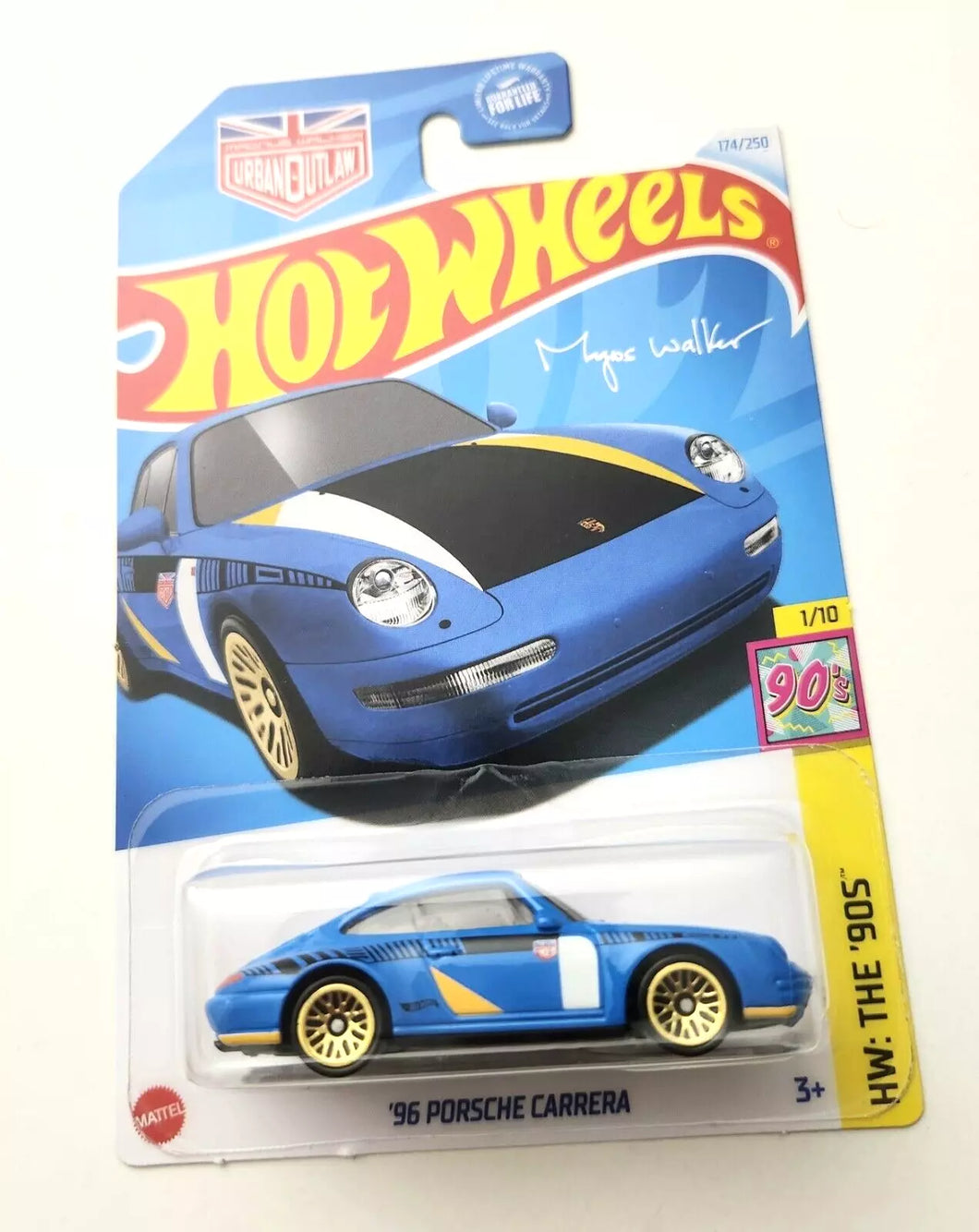 Hot Wheels '96 Porsche Carrera - Magnus Walker Blue #174 - 2024 HW: The '90s