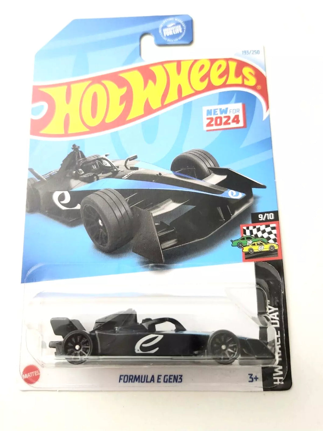 Hot Wheels Formula E Gen3 Black Blue #193 193/250 - 2024 HW Race Day