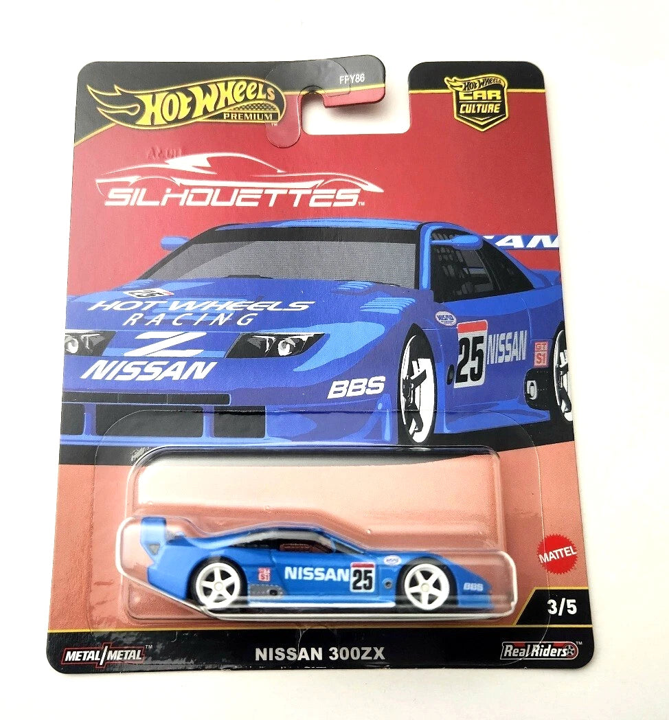 Hot Wheels Nissan 300ZX Blue JBK61 3/5 - 2025 Car Culture: Silhouettes