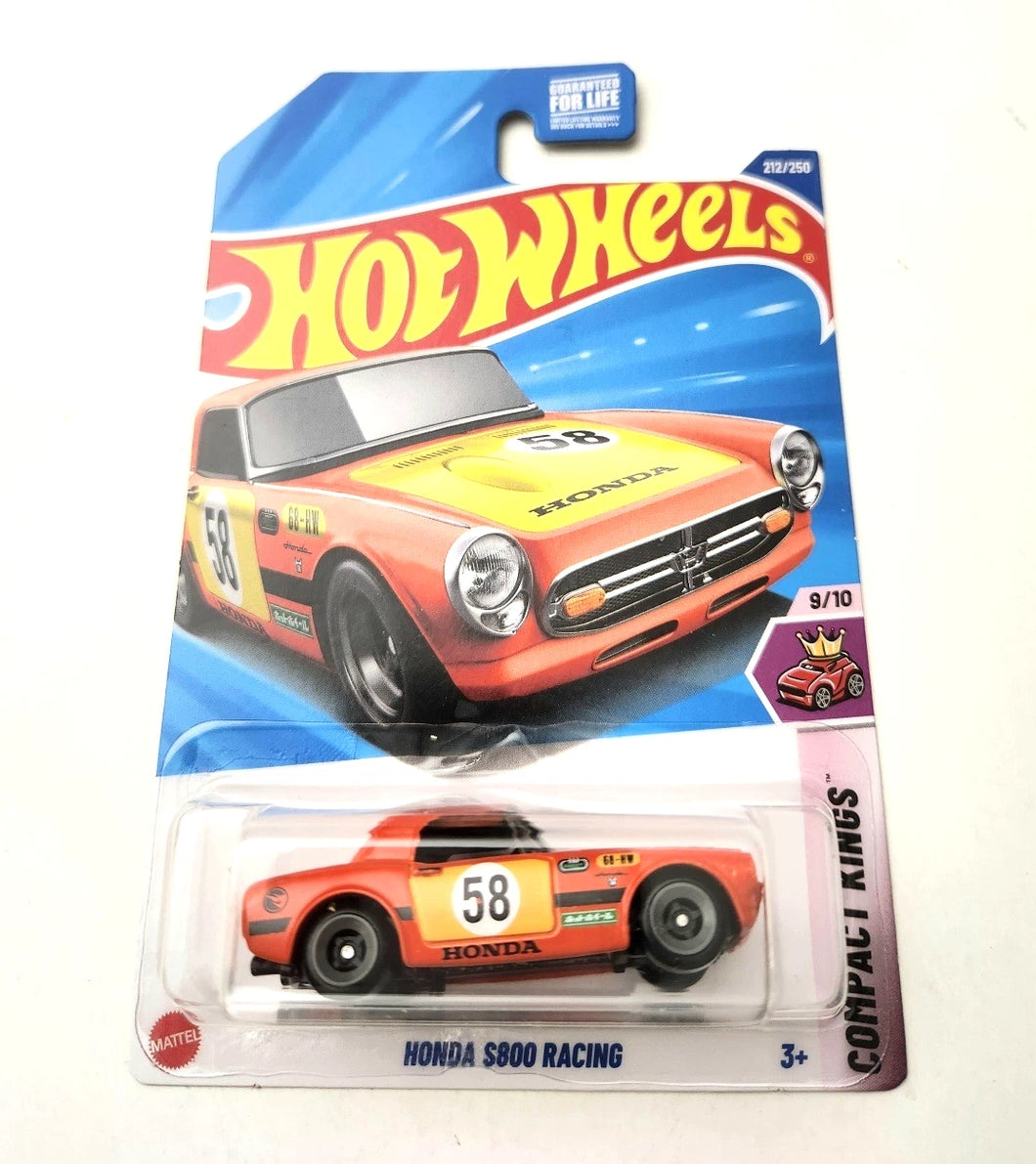 Hot Wheels Honda S800 Racing Orange #212 212/250 - Compact Kings - Treasure Hunt