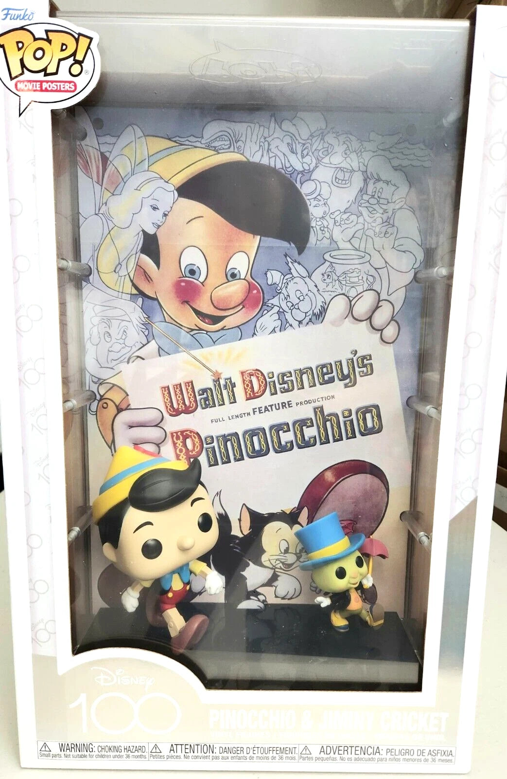 Funko POP! Disney 100 -Pinocchio & Jimmy Cricket #08