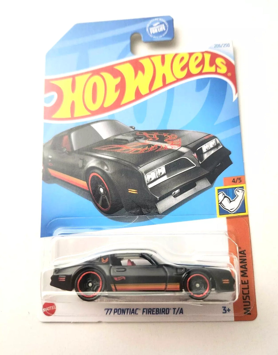 Hot Wheels '77 Pontiac Firebird T/A Black #206 206/250 - 2024 Muscle Mania