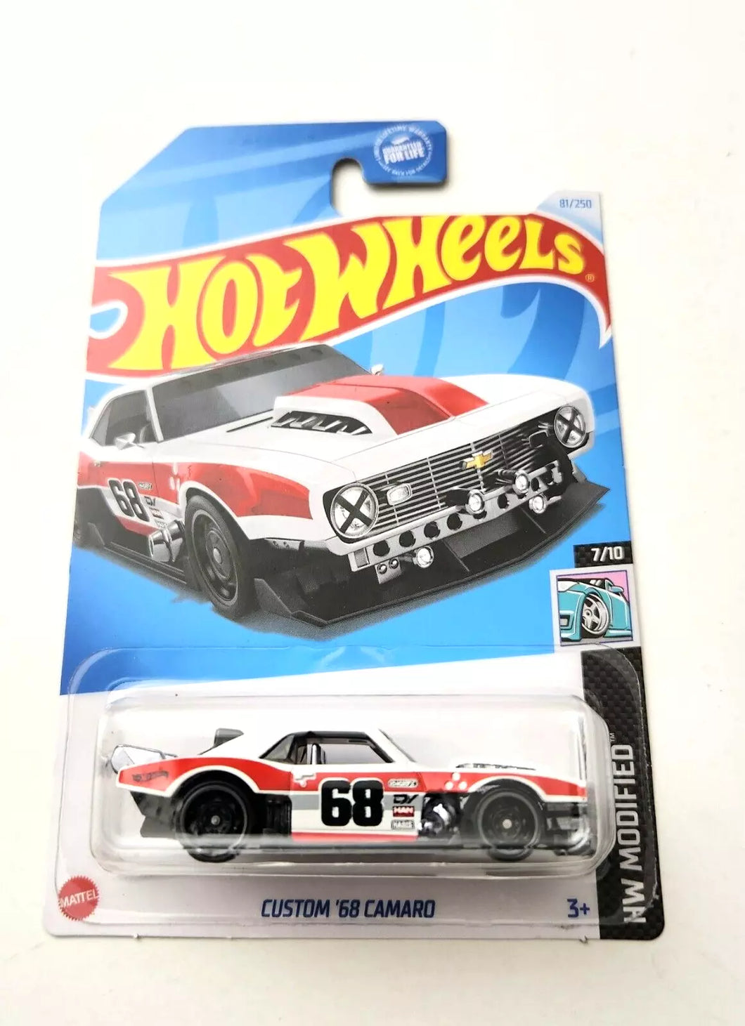 Hot Wheels Custom '68 Camaro White #81 81/250 - 2024 HW Modified