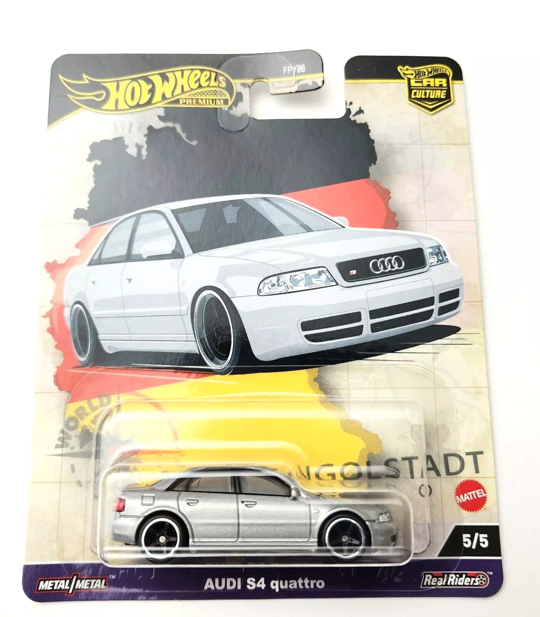 Hot Wheels Audi S4 quattro Gray #5 5/5 - 2024 Car Culture: World Tour