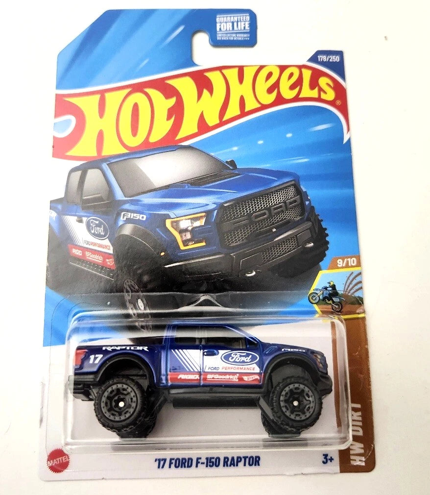 Hot Wheels ’17 Ford F-150 Raptor Blue #178 178/250 - 2025 HW Dirt