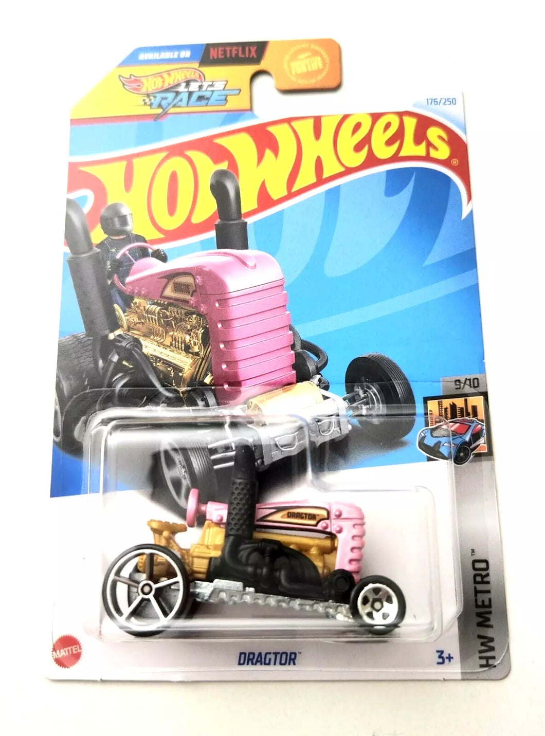 Hot Wheels Dragtor Pink #176 176/250 - 2024 HW Metro