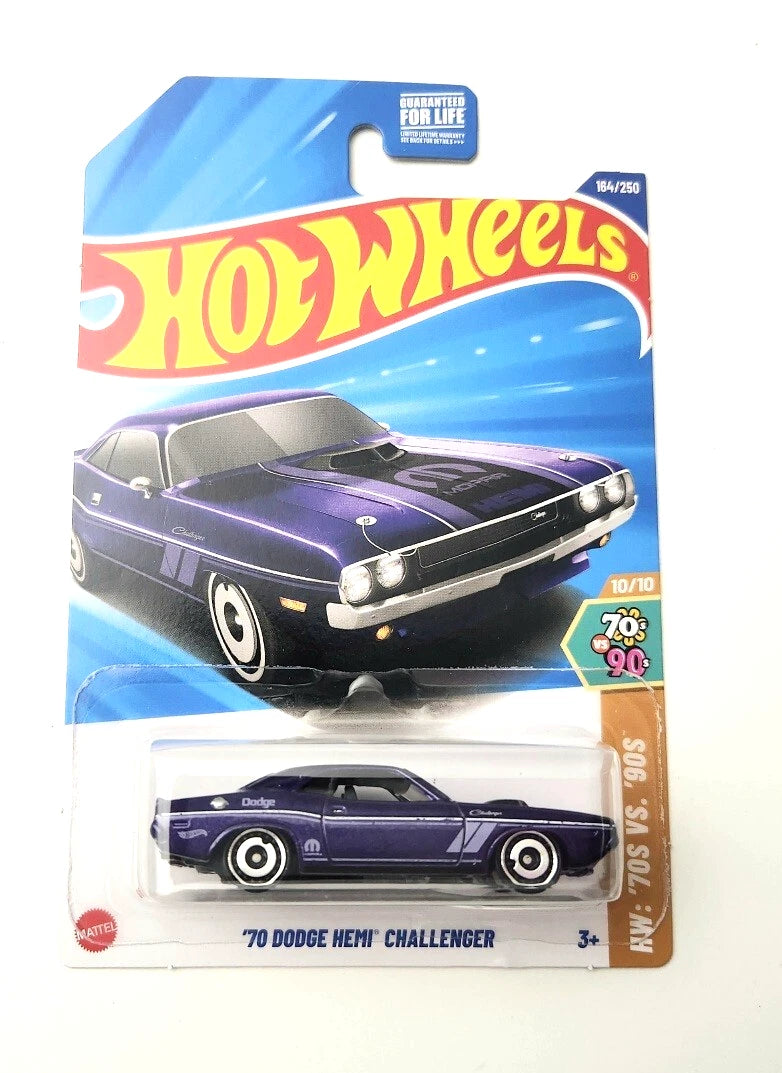 Hot Wheels ’70 Dodge Hemi Challenger Purple #164 - 2025 HW:70S vs 90S