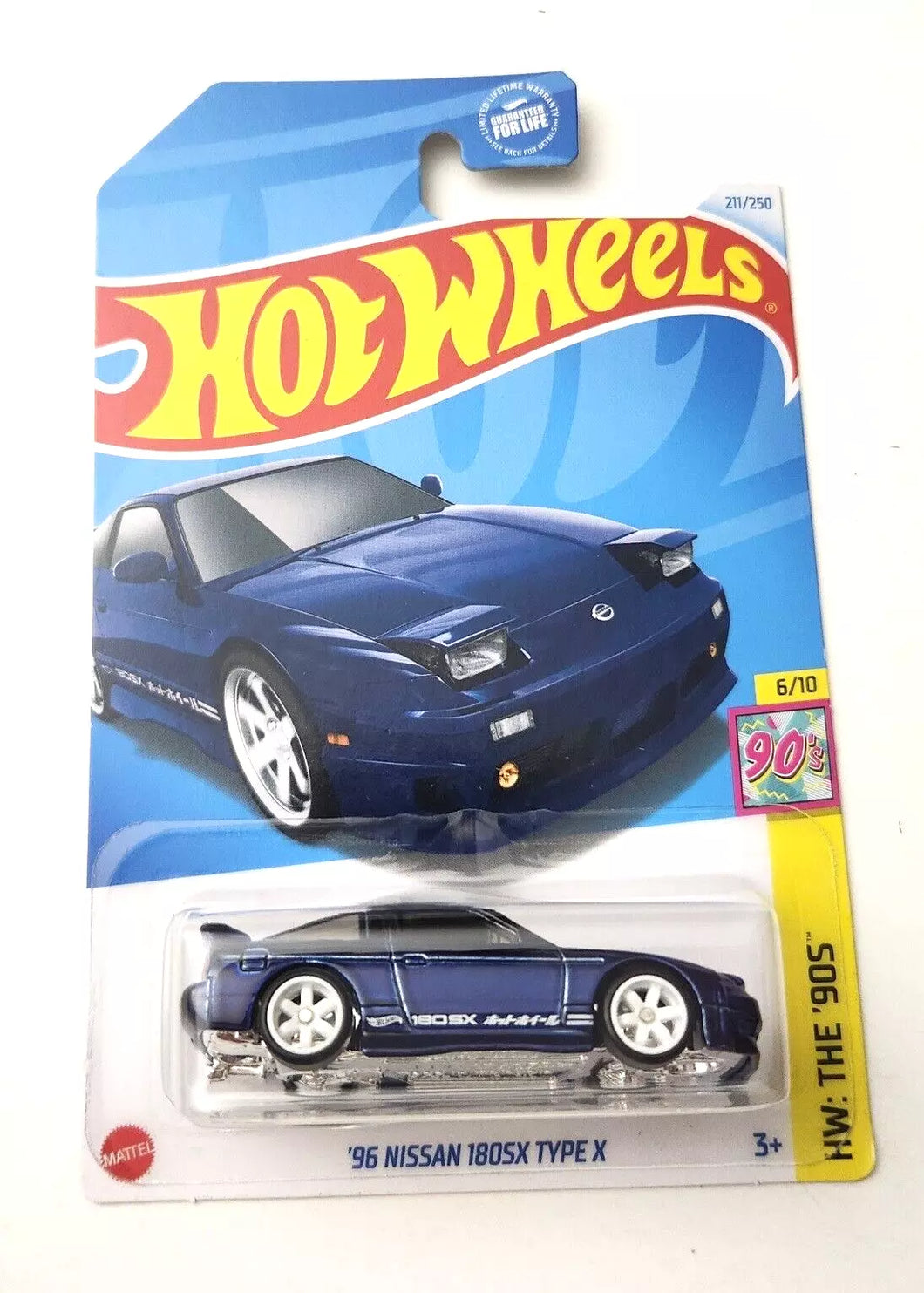 Hot Wheels '96 Nissan 180SX Type X #211 2024 HW: The '90s Super Treasure Hunt