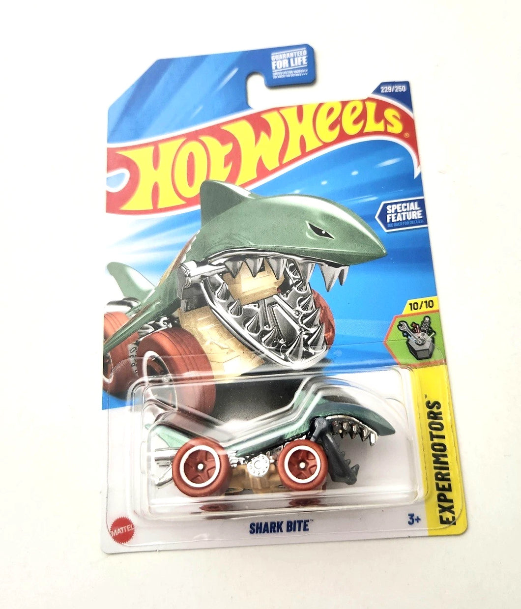 Hot Wheels Shark Bite Green #229 229/250 - 2025 Experimotors Treasure Hunt