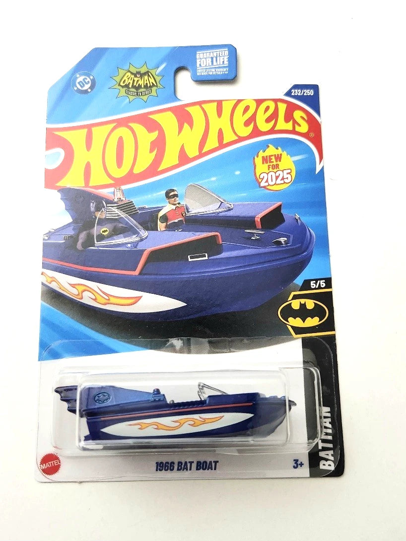 Hot Wheels 1968 Bat Boat Blue #232 232/250 - 2025 Batman