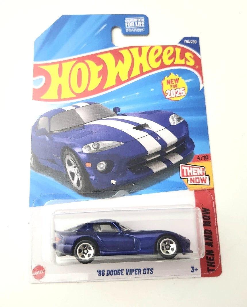 Hot Wheels ’96 Dodge Viper OTS Blue #176 176/250 - 2025 Then and Now