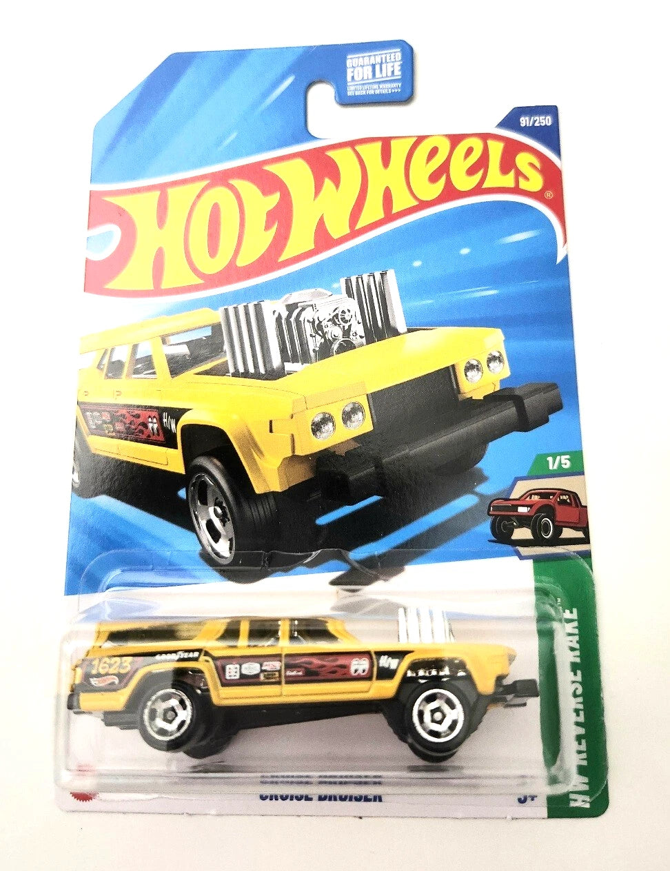 Hot Wheels Cruise Bruiser Yellow #91 91/250 - 2025 HW Reverse Rake