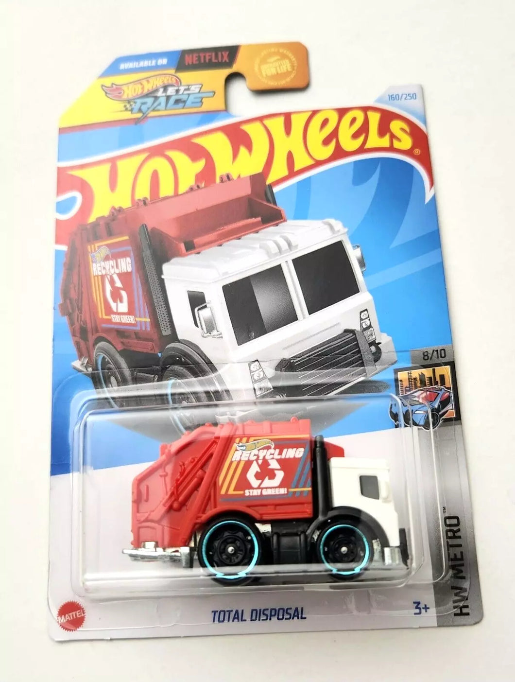 Hot Wheels Total Disposal Red #160 160/250 - 2024 HW Metro