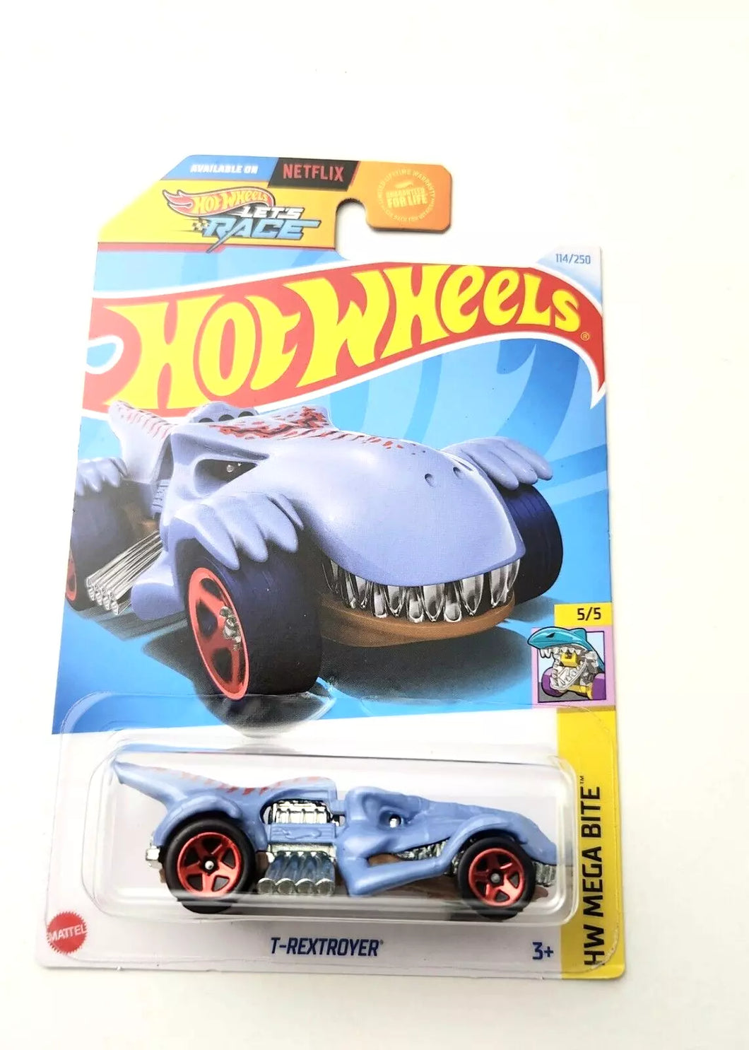 Hot Wheels T-Rextroyer Blue #114 114/250 - 2024 HW Mega Bite