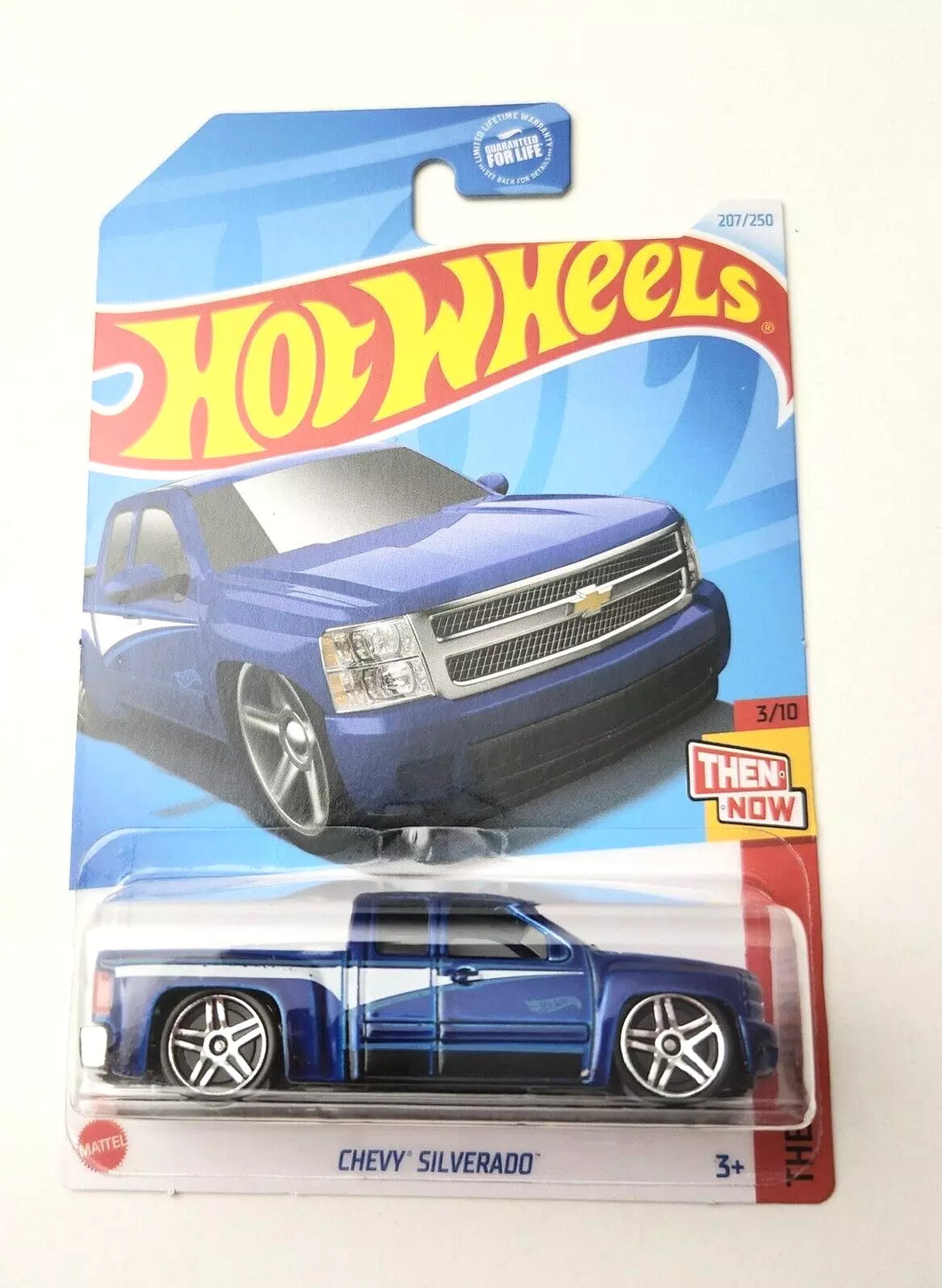 Hot Wheels Chevy Silverado Blue #207 207/250 - 2024 Then and Now