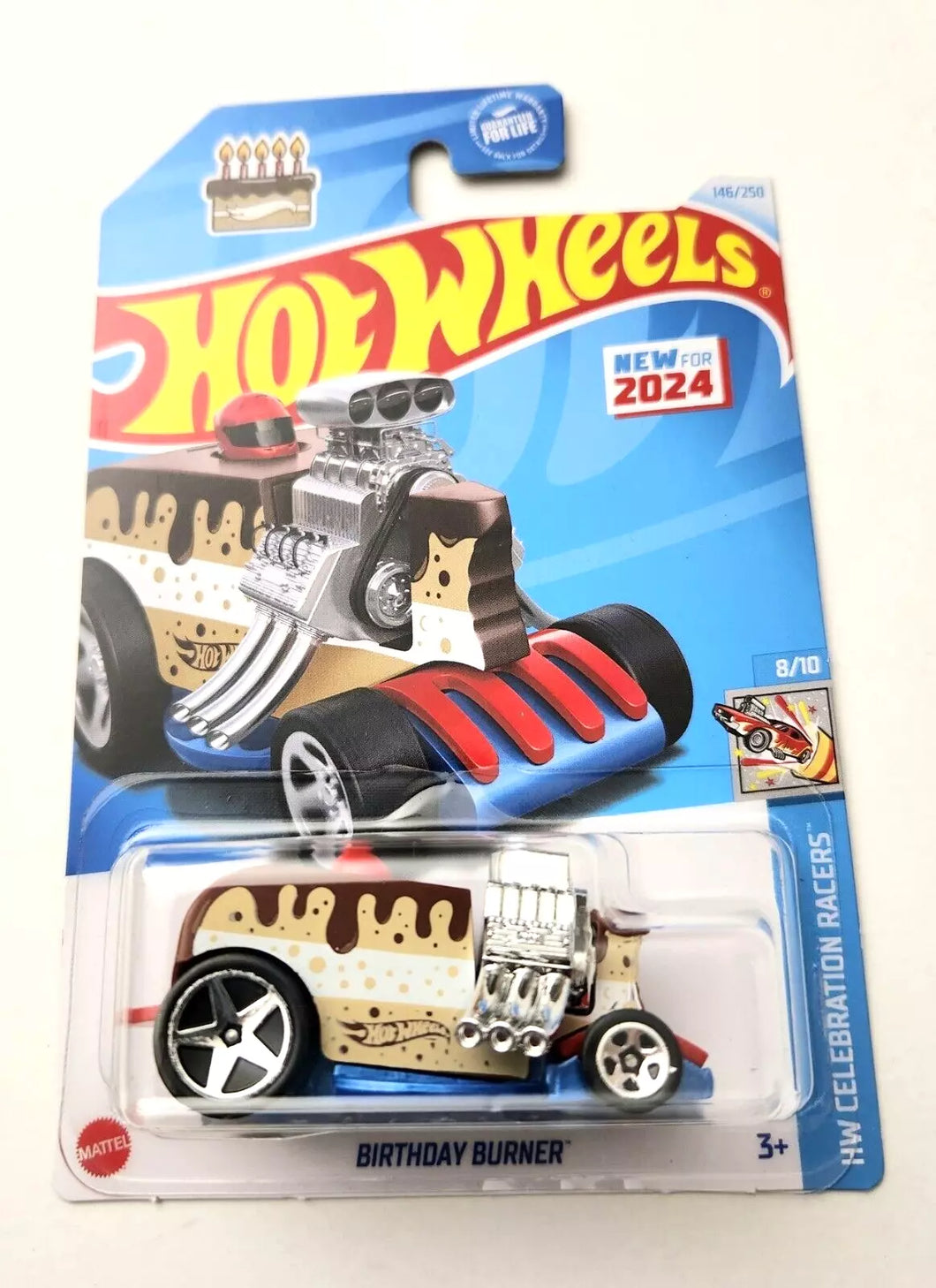 Hot Wheels Birthday Burner Brown #146 146/250 - 2024 HW Celebration Racers