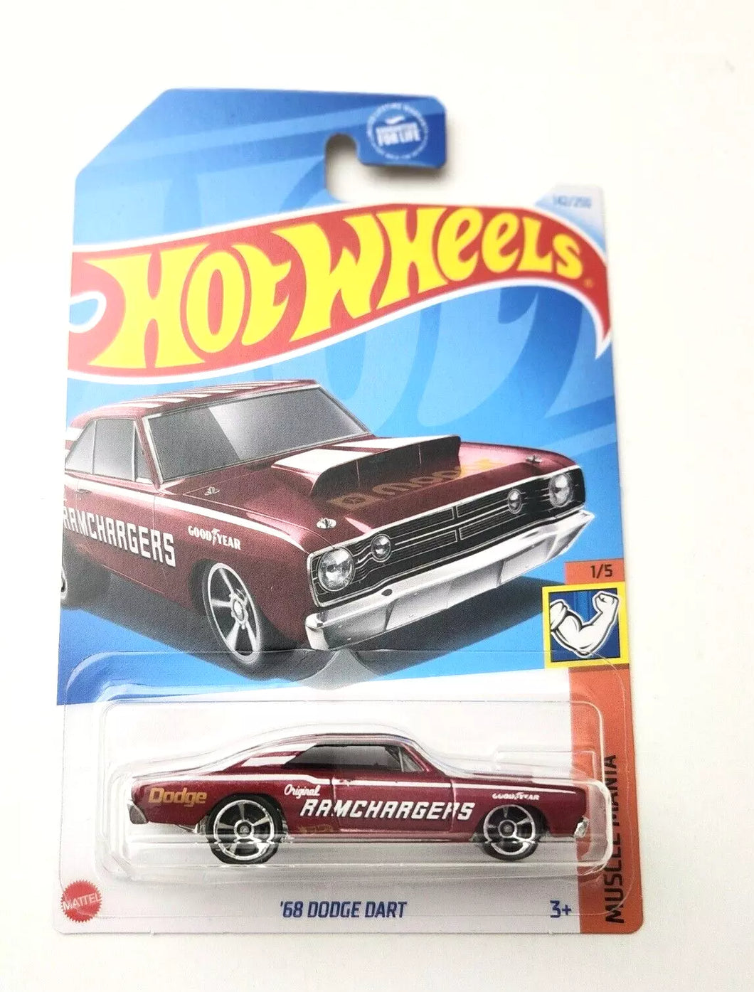 Hot Wheels '68 Dodge Dart Red #142 142/250 - 2024 Muscle Mania