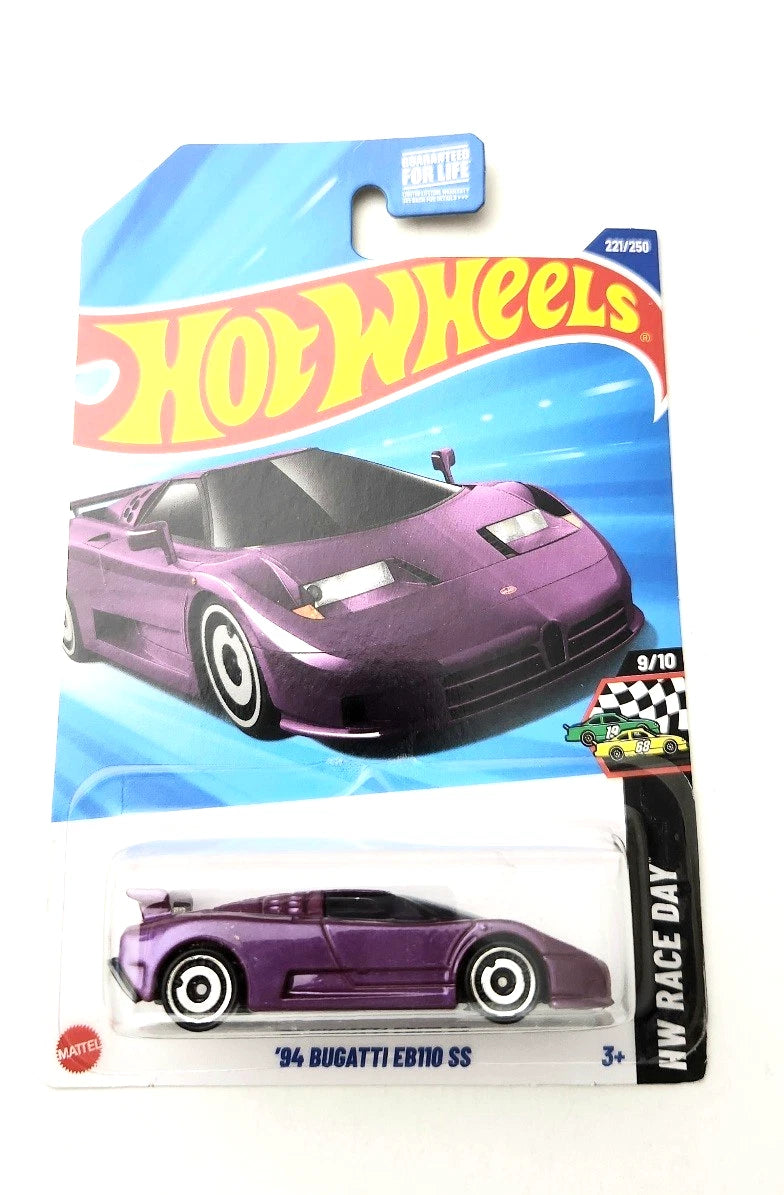Hot Wheels ’94 Bugatti EB110 SS Purple #221 221/250 - HW Race Day