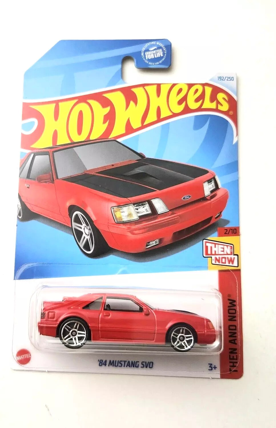 Hot Wheels '84 Mustang SVO Red #192 192/250 - 2024 Then and Now