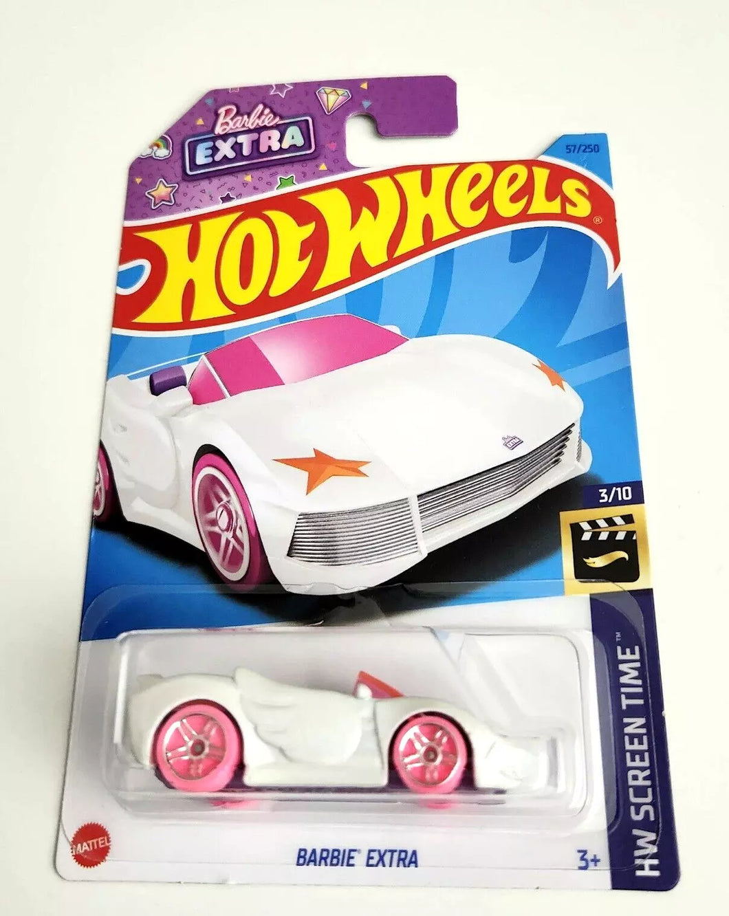 Hot Wheels Barbie Extra White #57 - 2023 HW Screen Time