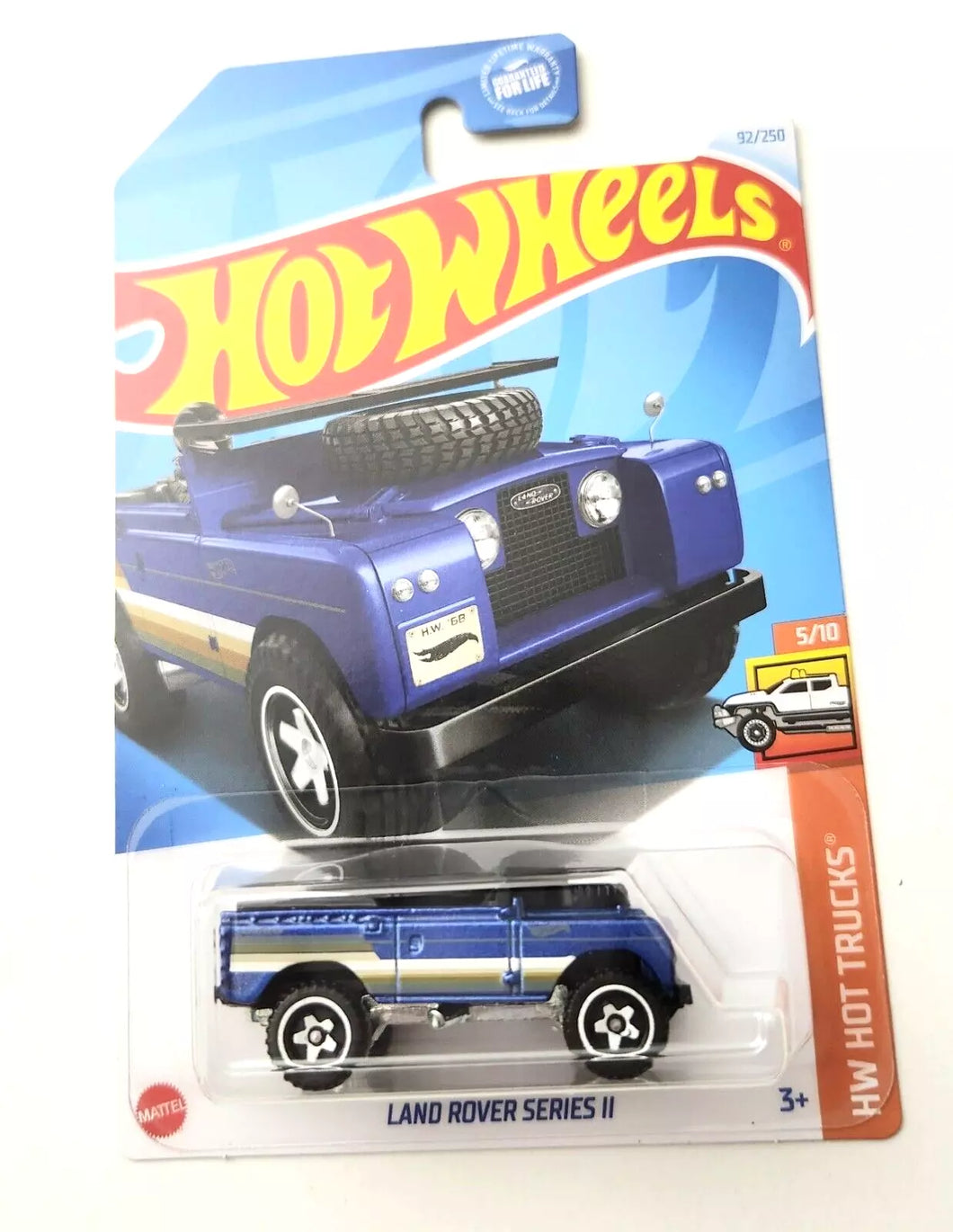 Hot Wheels Land Rover Series II Blue #92 92/250 - 2024 HW Hot Trucks