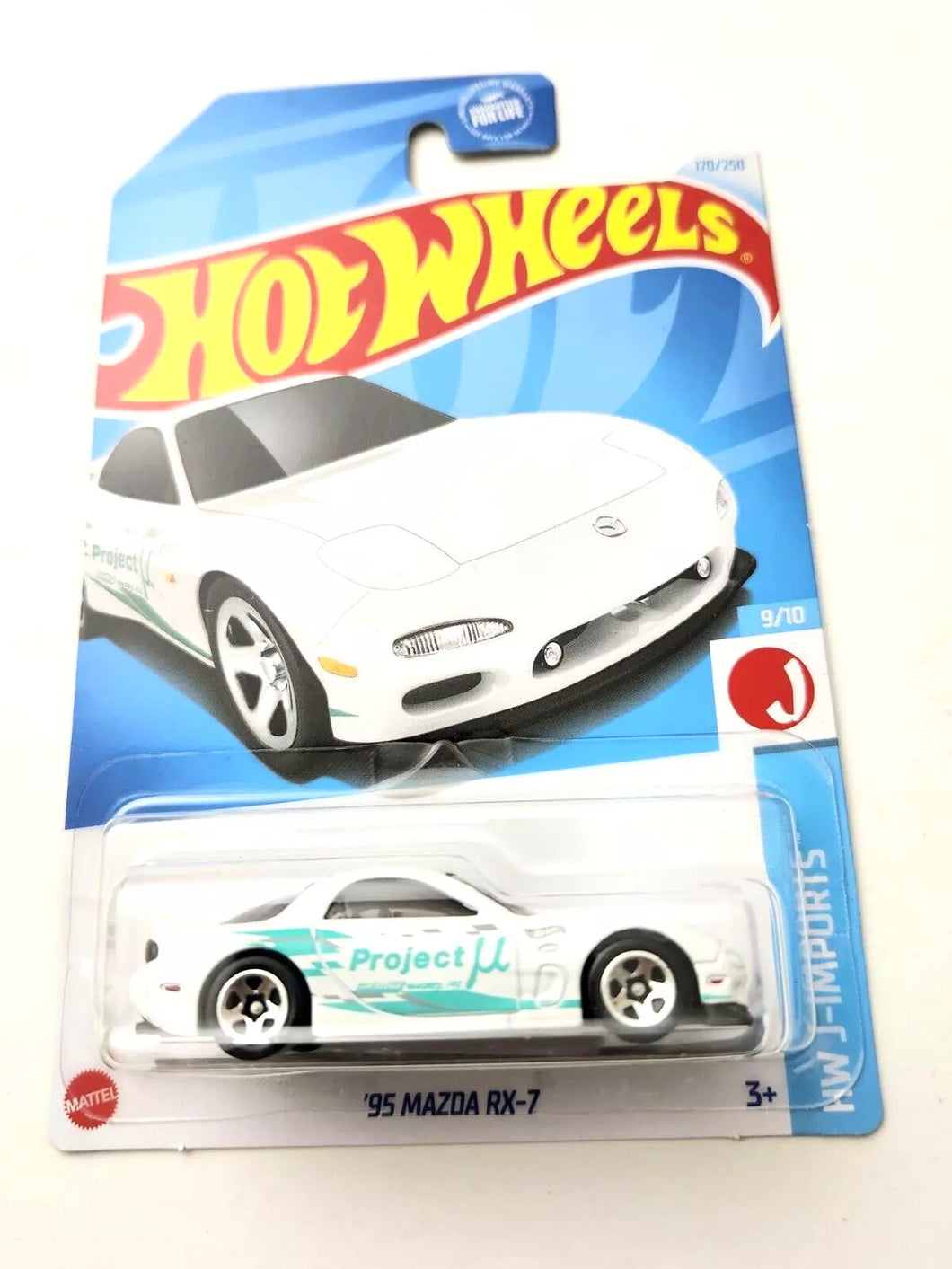 Hot Wheels '95 Mazda RX-7 White #170 170/250 - 2024 HW J-Imports